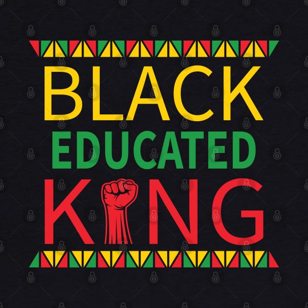 Black Educated King, Black History Month, Black Lives Matter, African American History by UrbanLifeApparel